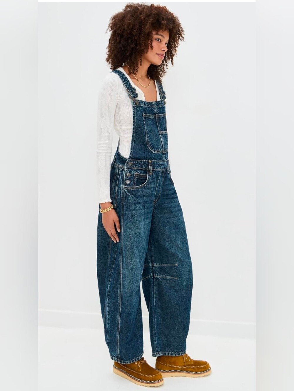 Free People Women's Good Luck Overalls - Picture 4 of 5